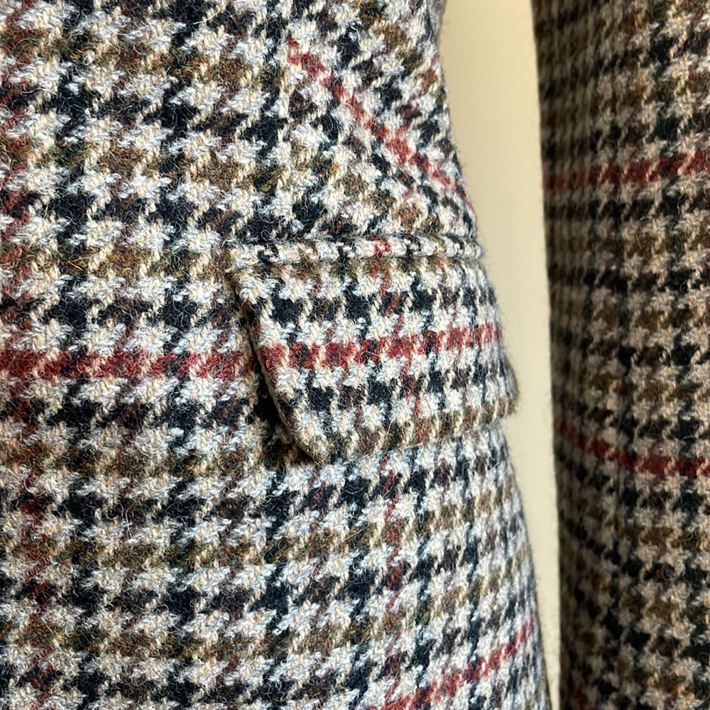 NEW J Crew 100% wool Regent Blazer crystal collar houndstooth jacket 2 - Picture 8 of 13